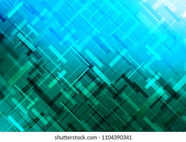 Light Blue, Green vector texture with colored lines. Glitter abstract illustration with colored sticks. Best design for your ad, poster, banner.