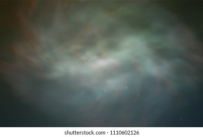 Light Blue, Green vector texture with milky way stars. Modern abstract illustration with Big Dipper stars. Pattern for astronomy websites.