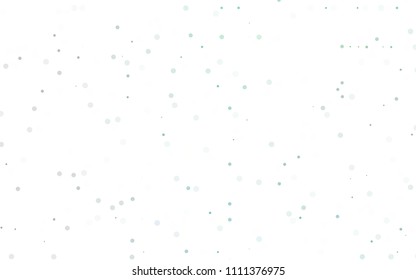 Light Blue, Green vector  texture with disks. Illustration with set of shining colorful abstract circles. Completely new template for your brand book.