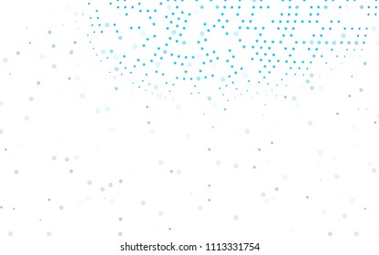 Light Blue, Green vector  texture with disks. Glitter abstract illustration with blurred drops of rain. Pattern can be used as texture of water, rain drops.