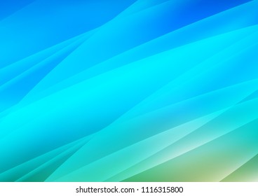 Light Blue, Green vector texture with colored lines. Lines on blurred abstract background with gradient. Smart design for your business advert.