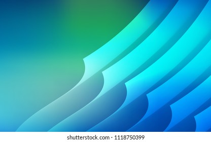 Light Blue, Green vector texture with colored lines. Blurred decorative design in simple style with lines. Smart design for your business advert.