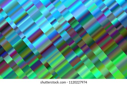 Light Blue, Green vector texture with colored lines. Lines on blurred abstract background with gradient. The pattern can be used for busines ad, booklets, leaflets