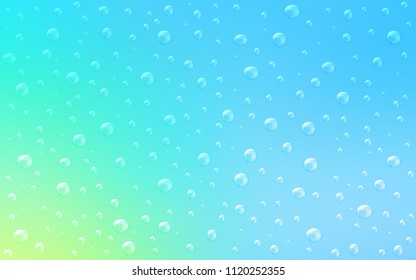 Light Blue, Green vector texture with disks. Beautiful colored illustration with blurred circles in nature style. Beautiful design for your business natural advert.
