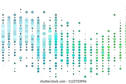 Light Blue, Green vector  texture with disks. Blurred bubbles on abstract background with colorful gradient. The pattern can be used for beautiful websites.