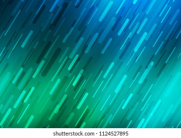 Light Blue, Green vector texture with colored lines. Glitter abstract illustration with colored sticks. The pattern can be used for busines ad, booklets, leaflets