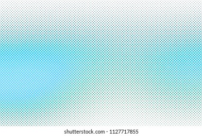 Light Blue, Green vector  texture with disks. Blurred decorative design in abstract style with bubbles. Completely new template for your brand book.