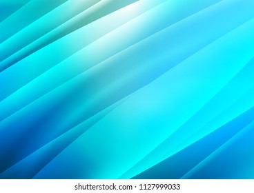 Light Blue, Green vector texture with colored lines. Modern geometrical abstract illustration with staves. The template can be used as a background.