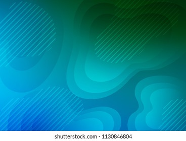 Light Blue, Green vector texture with colored lines. Blurred decorative design in simple style with lines. The template can be used as a background.