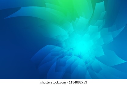 Light Blue, Green vector texture with colorful hexagons. Glitter abstract illustration in hexagonal style. New design for website's poster, banner.