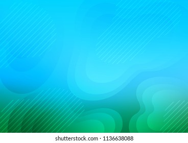 Light Blue, Green vector texture with colored lines. Glitter abstract illustration with colored sticks. The pattern can be used for busines ad, booklets, leaflets