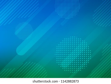 Light Blue, Green vector texture with colored capsules, dots. Capsules on blurred abstract background with gradient dots. The pattern can be used as ads, poster, banner for commercial.
