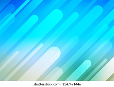 Light Blue, Green vector texture with colored lines. Lines on blurred abstract background with gradient. The pattern can be used for busines ad, booklets, leaflets