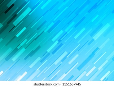 Light Blue, Green vector texture with colored lines. Shining colored illustration with narrow lines. The pattern can be used for websites.