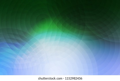 Light Blue, Green vector texture with disks. Blurred bubbles on abstract background with colorful gradient. Pattern can be used for beautiful websites.