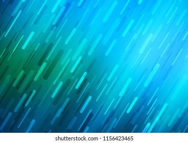Light Blue, Green vector texture with colored lines. Blurred decorative design in simple style with lines. Smart design for your business advert.