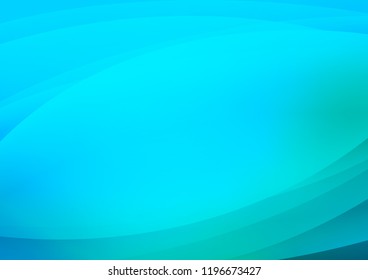 Light Blue, Green vector texture with colored curved lines. Lines on blurred abstract background with gradient. The pattern can be used as ads, poster, banner for commercial.
