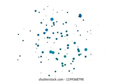 Light Blue, Green vector texture with disks. Blurred bubbles on abstract backdrop with colorful gradient. Pattern for ads, leaflets.