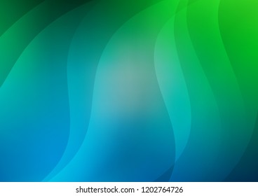 Light Blue, Green vector texture with colored lines. Shining colored illustration with narrow lines. Best design for your ad, poster, banner.