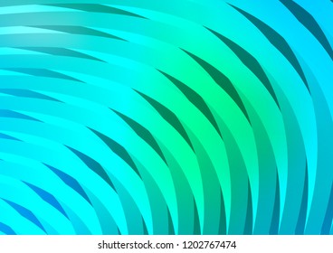 Light Blue, Green vector texture with colored lines. Shining colored illustration with narrow lines. The template can be used as a background.