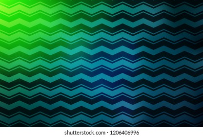 Light Blue, Green vector texture with colored lines. Colorful shining illustration with lines on abstract template. Smart design for your business advert.