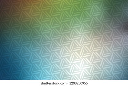 Light Blue, Green vector texture with triangular style. Abstract gradient illustration with triangles. Best design for your ad, poster, banner.