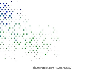 Light Blue, Green vector texture in rectangular style. Decorative design in abstract style with rectangles. Pattern for busines ad, booklets, leaflets