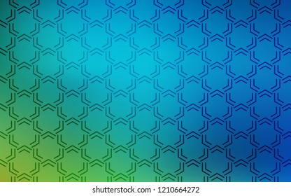Light Blue, Green vector texture with colored lines. Glitter abstract illustration with colored sticks. Smart design for your business advert.