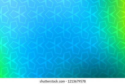 Light Blue, Green vector texture in rectangular style. Glitter abstract illustration with rectangular shapes. Best design for your ad, poster, banner.