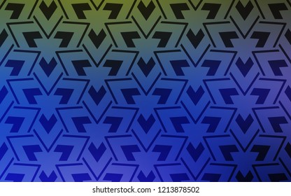 Light Blue, Green vector texture with triangular style. Modern abstract illustration with colorful triangles. Pattern for booklets, leaflets