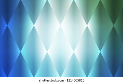 Light Blue, Green vector texture in rectangular style. Abstract gradient illustration with rectangles. The template can be used as a background.