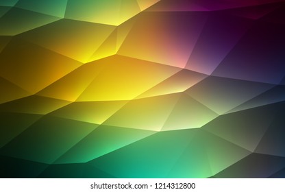 Light Blue, Green vector texture in triangular style. Abstract gradient illustration with triangles. Pattern for commercials.