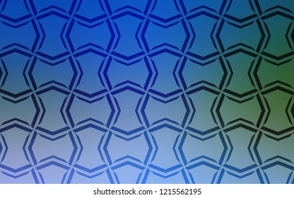 Light Blue, Green vector texture with colored lines. Blurred decorative design in simple style with lines. Smart design for your business advert.
