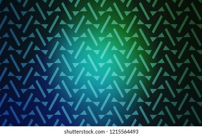 Light Blue, Green vector texture with triangular style. Abstract gradient illustration with triangles, lines. Pattern for commercials.