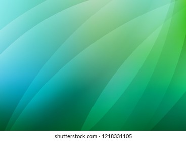Light Blue, Green vector texture with colored lines. Lines on blurred abstract background with gradient. The pattern can be used for busines ad, booklets, leaflets