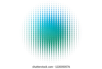 Light Blue, Green vector texture with disks. Blurred decorative design in abstract style with bubbles. Pattern for beautiful websites.