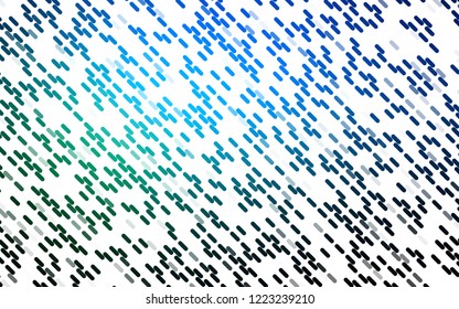 Light Blue, Green vector texture with colored lines. Modern geometrical abstract illustration with staves. Pattern for business booklets, leaflets.