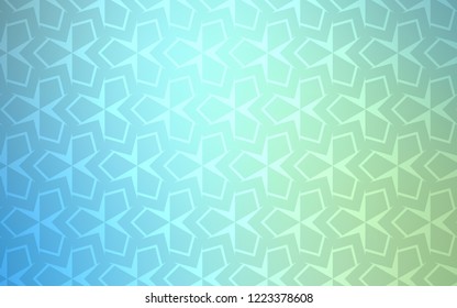 Light Blue, Green vector texture in rectangular style. Illustration with set of colorful rectangles. The template can be used as a background.