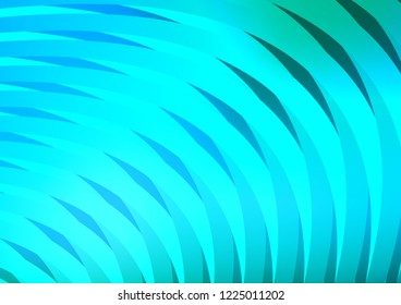 Light Blue, Green vector texture with colored lines. Lines on blurred abstract background with gradient. Best design for your ad, poster, banner.