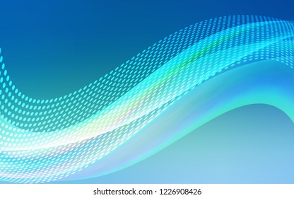 Light Blue, Green vector texture with disks, lines. Colorful illustration with circles and lines in futuristic style. Pattern for beautiful websites.