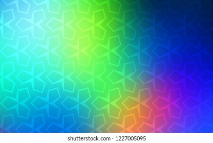 Light Blue, Green vector texture in rectangular style. Beautiful illustration with rectangles and squares. Best design for your ad, poster, banner.