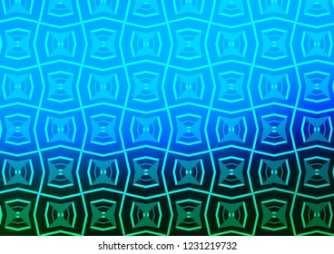 Light Blue, Green vector texture with colored lines. Modern geometrical abstract illustration with staves. Pattern for websites, landing pages.