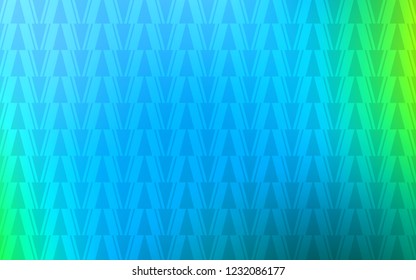 Light Blue, Green vector texture with triangular style. Modern abstract illustration with colorful triangles. Modern template for landing page.