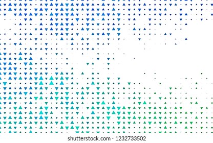 Light Blue, Green vector texture in triangular style. Illustration with set of colorful triangles. Pattern can be used for websites.