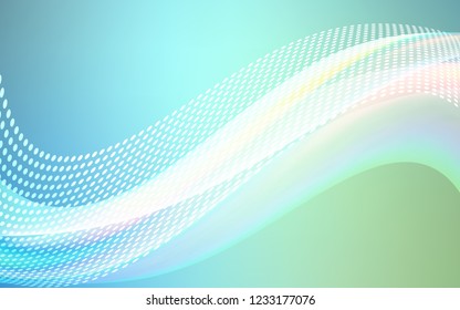 Light Blue, Green vector texture with disks, lines. Abstract illustration with colorful discs and triangles. Pattern for textures of wallpapers.