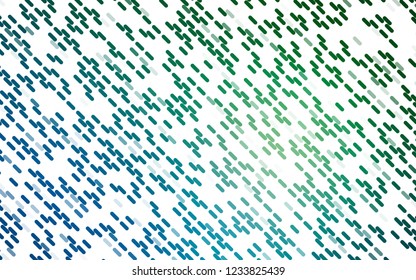 Light Blue, Green vector texture with colored lines. Shining colored illustration with narrow lines. Pattern for business booklets, leaflets.