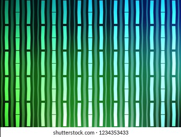 Light Blue, Green vector texture with colored lines. Modern geometrical abstract illustration with staves. The pattern can be used as ads, poster, banner for commercial.