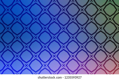 Light Blue, Green vector texture with beautiful stars. Glitter abstract illustration with colored stars. Best design for your ad, poster, banner.