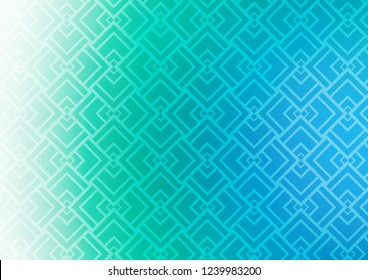 Light Blue, Green vector texture with colored lines. Shining illustration with lines on abstract template. Best design for your ad, poster, banner.