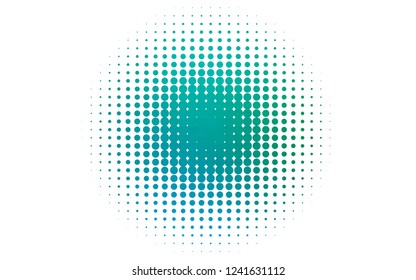 Light Blue, Green vector texture with disks. Illustration with set of shining colorful abstract circles. Pattern of water, rain drops.